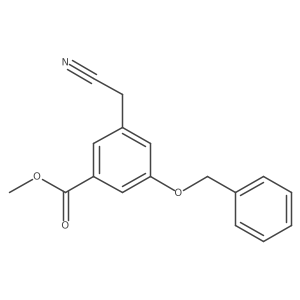 Methyl 3-(benzyloxy)-5-(cyanomethyl)benzoate结构式
