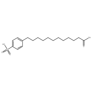 12-(4-Sulfophenyl)dodecanoic acid Structure