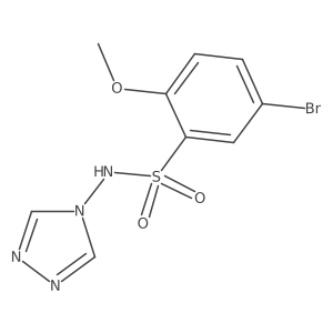 5-bromo-2-methoxy-N-(4H-1,2,4-triazol-4-yl)benzenesulfonamide Structure