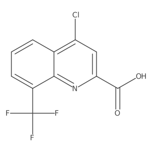 4-Chloro-8-(trifluoromethyl)quinoline-2-carboxylic acid结构式
