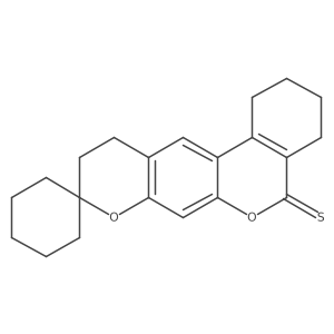 1,2,3,4,10,11-hexahydro-5H-spiro[benzo[c]pyrano[3,2-g]chromene-9,1'-cyclohexane]-5-thione结构式