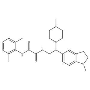 N1-(2,6-dimethylphenyl)-N2-(2-(1-methylindolin-5-yl)-2-(4-methylpiperazin-1-yl)ethyl)oxalamide结构式