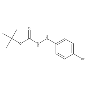 Tert-butyl 2-(4-bromophenyl)hydrazinecarboxylate Structure
