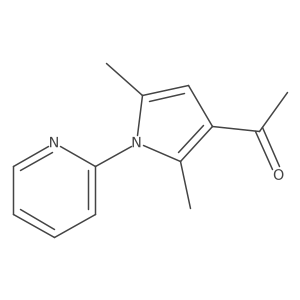 1-(2,5-Dimethyl-1-(pyridin-2-yl)-1H-pyrrol-3-yl)ethanone结构式