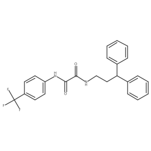 N1-(3,3-diphenylpropyl)-N2-(4-(trifluoromethyl)phenyl)oxalamide结构式