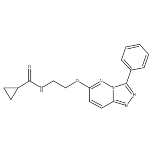 N-[2-({3-phenyl-[1,2,4]triazolo[4,3-b]pyridazin-6-yl}oxy)ethyl]cyclopropanecarboxamide结构式