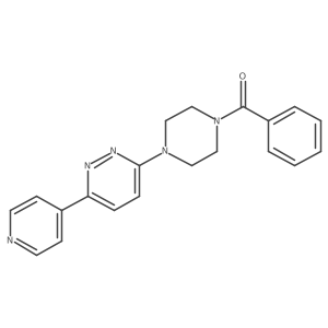 Phenyl(4-(6-(pyridin-4-yl)pyridazin-3-yl)piperazin-1-yl)methanone Structure
