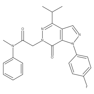 2-(1-(4-fluorophenyl)-4-isopropyl-7-oxo-1H-pyrazolo[3,4-d]pyridazin-6(7H)-yl)-N-methyl-N-phenylacetamide Structure