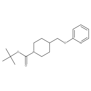 tert-Butyl 4-((pyridin-2-yloxy)methyl)piperidine-1-carboxylate结构式