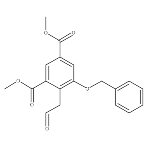 Dimethyl 5-(benzyloxy)-4-(2-oxoethyl)isophthalate结构式