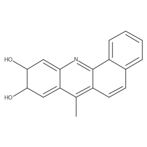 Benz[c]acridine-9,10-diol, 9,10-dihydro-7-methyl-, trans-结构式