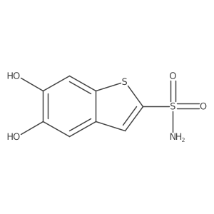 5,6-Dihydroxy-1-benzothiophene-2-sulfonamide Structure