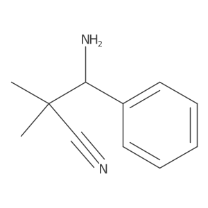 3-Amino-2,2-dimethyl-3-phenylpropanenitrile结构式