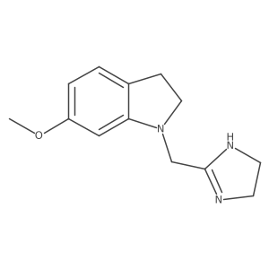 1h-Indole,1-[(4,5-dihydro-1h-imidazol-2-yl)methyl]-2,3-dihydro-6-methoxy- Structure