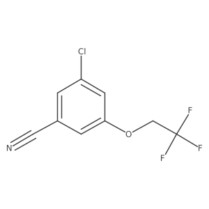 3-Chloro-5-(2,2,2-trifluoroethoxy)benzonitrile Structure