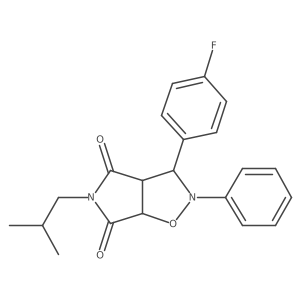 3-(4-fluorophenyl)-5-isobutyl-2-phenyldihydro-2H-pyrrolo[3,4-d]isoxazole-4,6(5H,6aH)-dione结构式