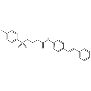 (E)-N-(4-(phenyldiazenyl)phenyl)-4-tosylbutanamide结构式