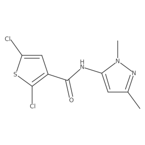 2,5-dichloro-N-(1,3-dimethyl-1H-pyrazol-5-yl)thiophene-3-carboxamide Structure
