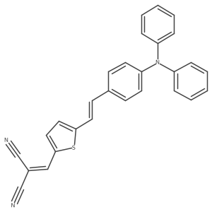 2-((5-(4-(Diphenylamino)styryl)thiophen-2-yl)methylene)malononitrile结构式
