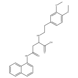 2-((3,4-Dimethoxyphenethyl)amino)-4-(naphthalen-1-ylamino)-4-oxobutanoic acid结构式