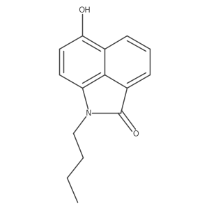 2-Butyl-9-hydroxy-2-azatricyclo[6.3.1.0,(1)(2)]dodeca-1(12),4,6,8,10-pentaen-3-one Structure