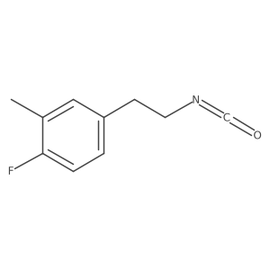 1-Fluoro-4-(2-isocyanatoethyl)-2-methylbenzene结构式