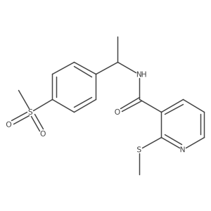 N-[1-(4-methanesulfonylphenyl)ethyl]-2-(methylsulfanyl)pyridine-3-carboxamide Structure