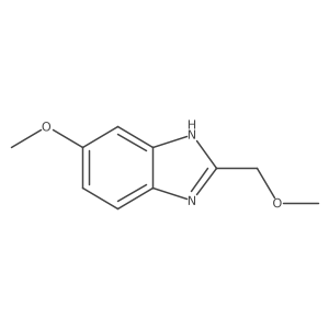 5-Methoxy-2-(methoxymethyl)-1H-1,3-benzodiazole Structure