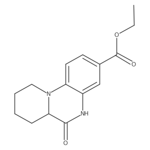 Ethyl 6-oxo-6,6a,7,8,9,10-hexahydro-5H-pyrido[1,2-a]quinoxaline-3-carboxylate结构式