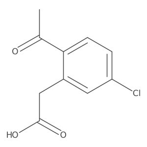 2-(2-Acetyl-5-chlorophenyl)aceticacid结构式