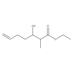 Ethyl 3-hydroxy-2-methylhept-6-enoate Structure