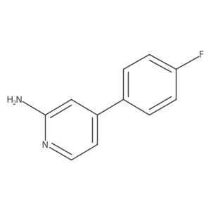 4-(4-Fluorophenyl)pyridin-2-amine结构式
