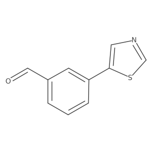 3-(1,3-Thiazol-5-YL)benzaldehyde Structure