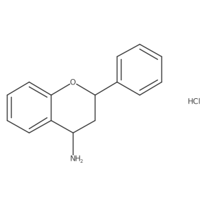 (2S,4R)-2-Phenyl-3,4-dihydro-2H-chromen-4-amine;hydrochloride结构式