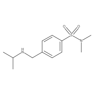 4-((Isopropylamino)methyl)-N,N-dimethylbenzenesulfonamide结构式