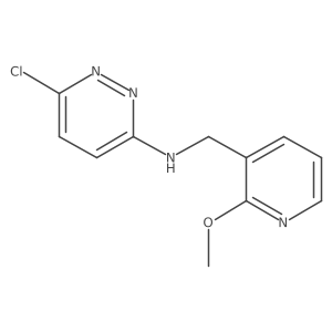 6-chloro-N-((2-methoxypyridin-3-yl)methyl)pyridazin-3-amine Structure