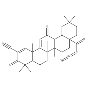 Oleana-1,9(11)-dien-28-oyl azide, 2-cyano-3,12-dioxo-结构式