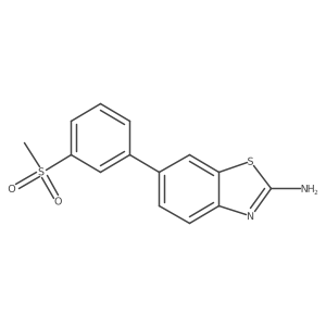 6-(3-(Methylsulfonyl)phenyl)benzo[d]thiazol-2-amine结构式
