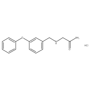 2-{[(3-Phenoxyphenyl)methyl]amino}acetamide hydrochloride Structure