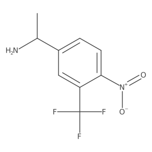 (I+/-S)-I+/--Methyl-4-nitro-3-(trifluoromethyl)benzenemethanamine结构式