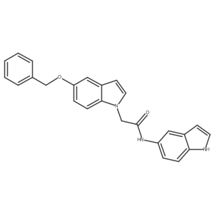 2-[5-(benzyloxy)-1H-indol-1-yl]-N-(1H-indol-5-yl)acetamide Structure