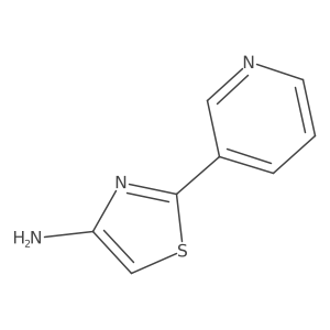 2-(3-Pyridyl)4-thiazolamine结构式