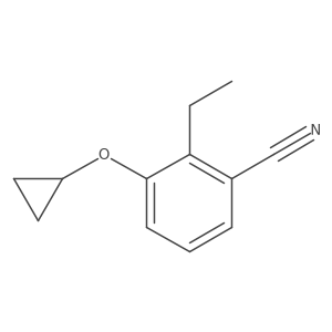 3-Cyclopropoxy-2-ethylbenzonitrile Structure