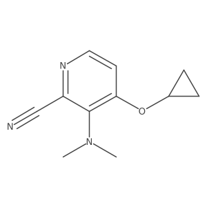4-Cyclopropoxy-3-(dimethylamino)picolinonitrile结构式
