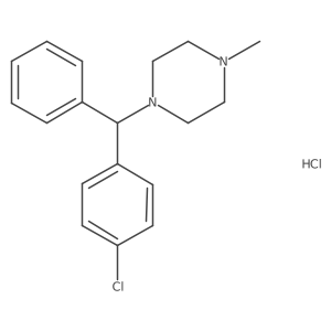 Chlor Cyclizine-d4 Hydrochloride结构式