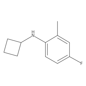 N-cyclobutyl-4-fluoro-2-methylaniline结构式