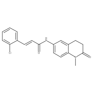 (E)-3-(2-chlorophenyl)-N-(1-methyl-2-oxo-1,2,3,4-tetrahydroquinolin-6-yl)acrylamide Structure