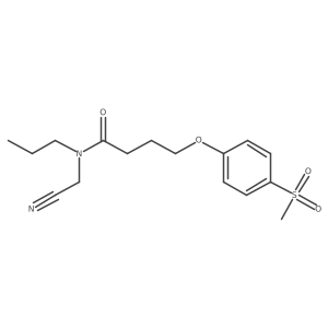 N-(cyanomethyl)-4-(4-methanesulfonylphenoxy)-N-propylbutanamide结构式