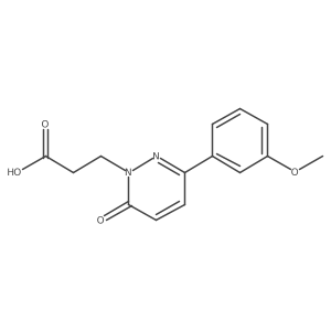 3-[3-(3-methoxyphenyl)-6-oxopyridazin-1(6H)-yl]propanoic acid Structure