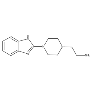 1-Piperazineethanamine, 4-(1H-benzimidazol-2-yl)-结构式